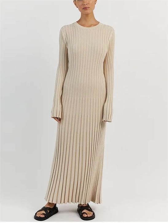 Autumn New Long-Sleeved Knit Midi Dress (Buy 2, Get Free Shipping)