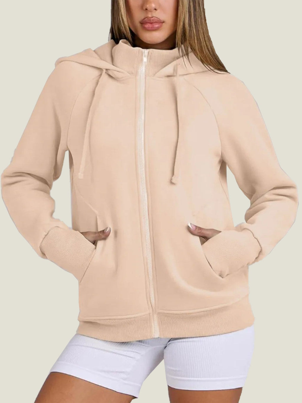 Women's Zip Up Drawstring Hoodie (Buy 2, Get Free Shipping)