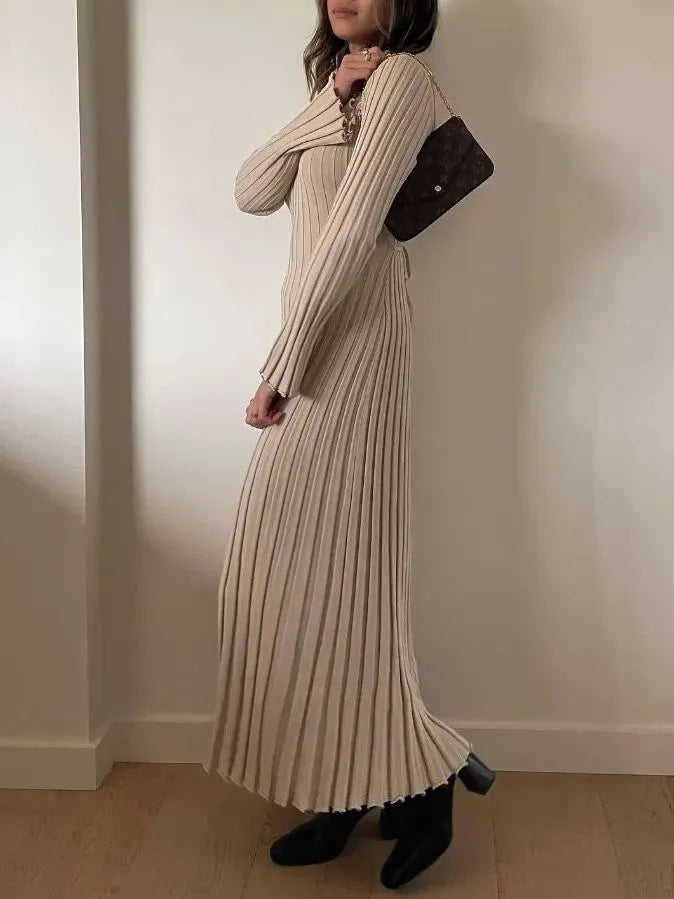 Autumn New Long-Sleeved Knit Midi Dress (Buy 2, Get Free Shipping)