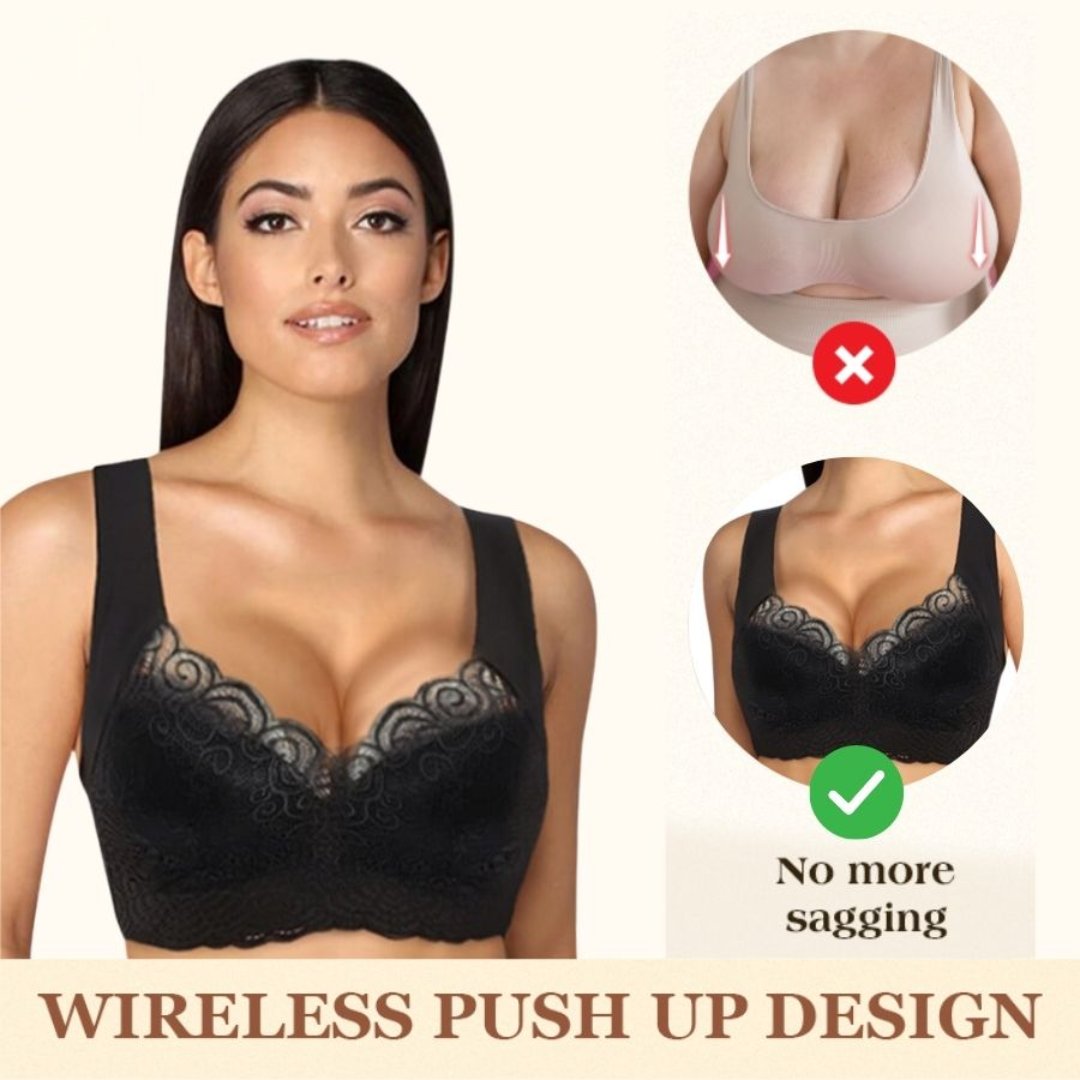 🔥Last Day Buy 1 Get 2 Free😍-Seamless Wireless Lace Push-Up Bra
