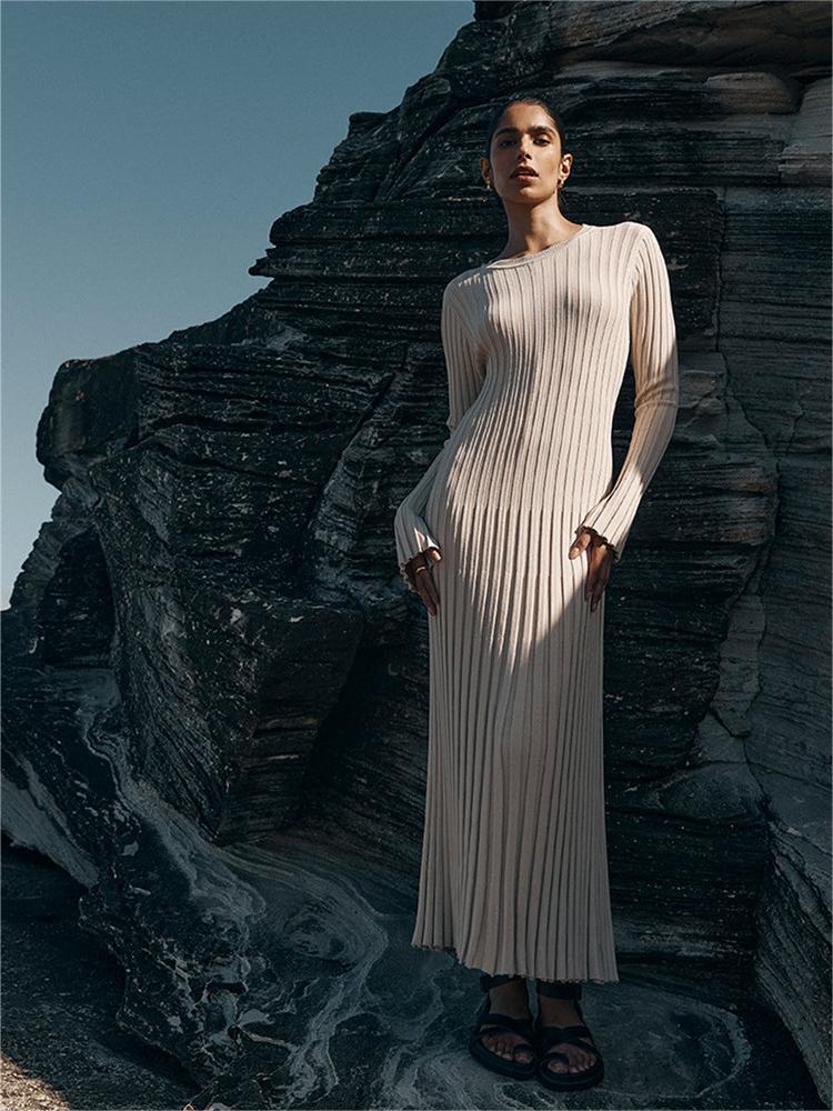 Autumn New Long-Sleeved Knit Midi Dress (Buy 2, Get Free Shipping)