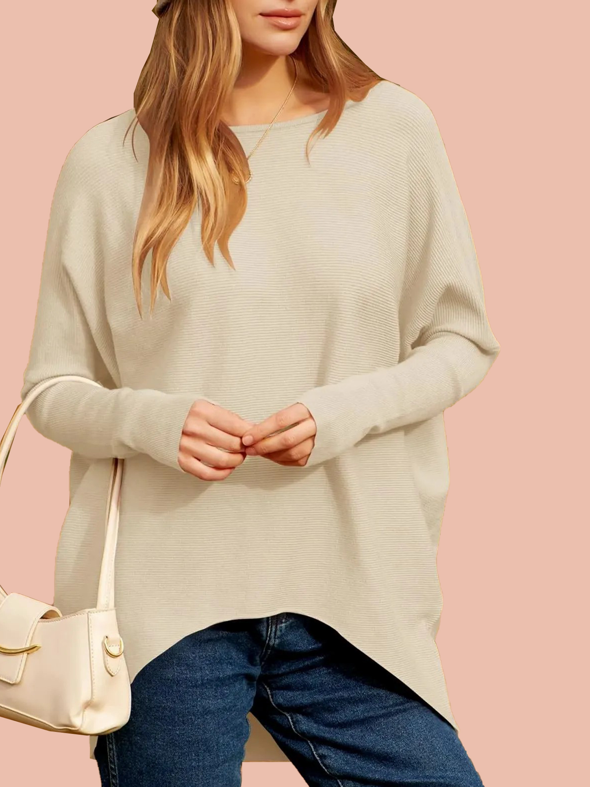 Women's Dolman Sleeve Knitted Pullover Sweater (Buy 2 Get Free Shipping)