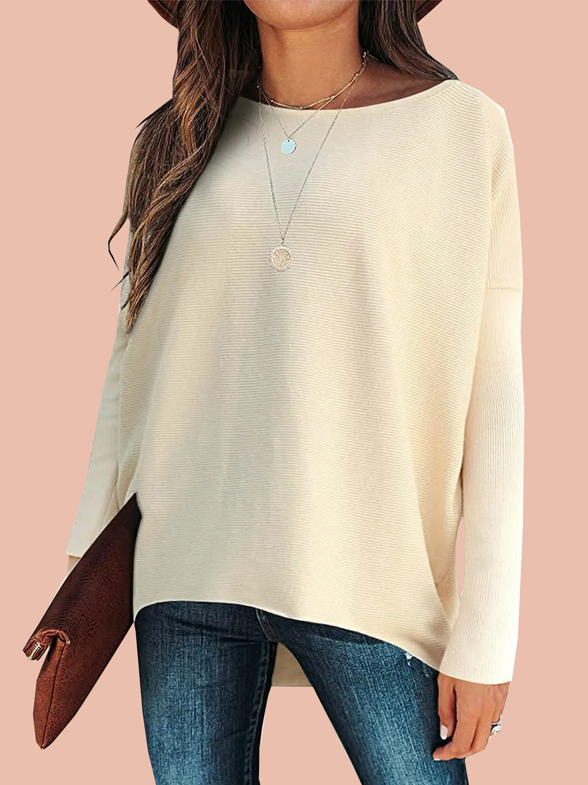 Women's Dolman Sleeve Knitted Pullover Sweater (Buy 2 Get Free Shipping)