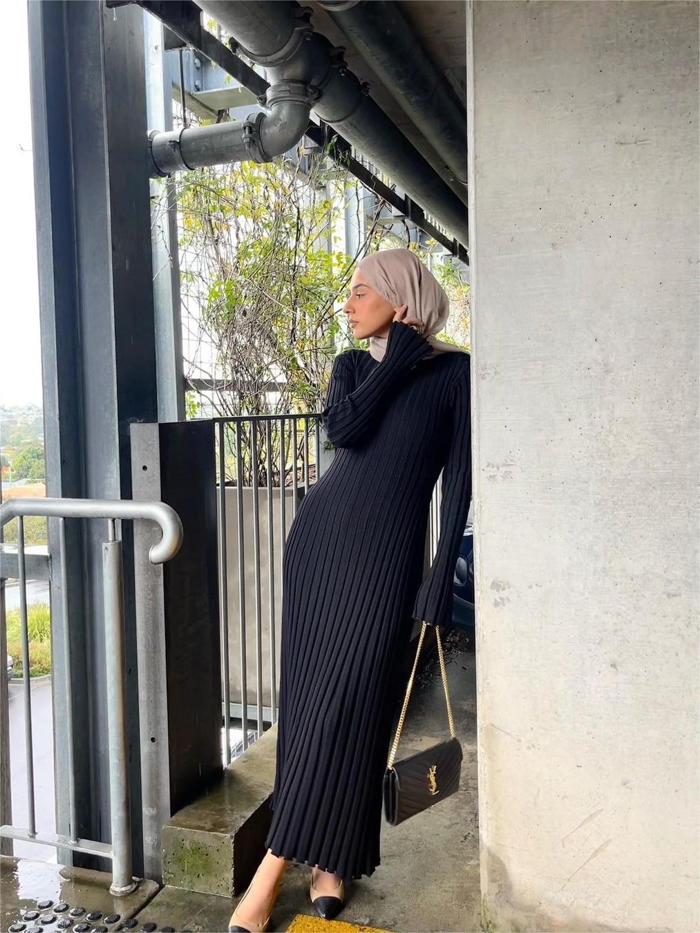 Autumn New Long-Sleeved Knit Midi Dress (Buy 2, Get Free Shipping)