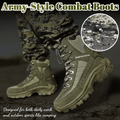 Men's Combat Boots Orthopedic Support Hiking Boots Waterproof Anti-Puncture Work Boots