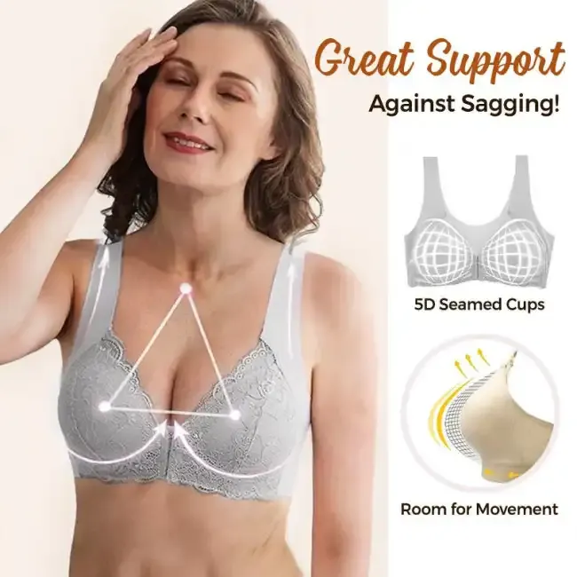 💕Buy 1 Get 1 Free💕 Front Closure 5D Shaping Push-Up Comfy Wireless Bra