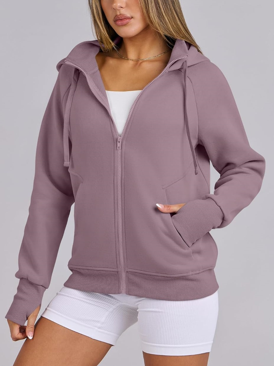 Women's Zip Up Drawstring Hoodie (Buy 2, Get Free Shipping)