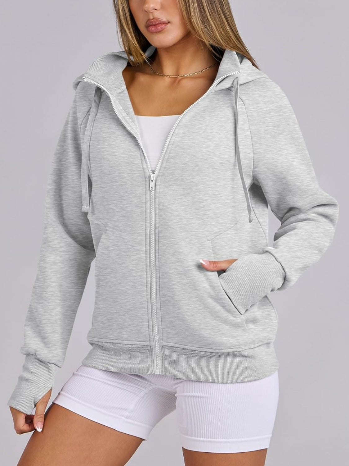Women's Zip Up Drawstring Hoodie (Buy 2, Get Free Shipping)