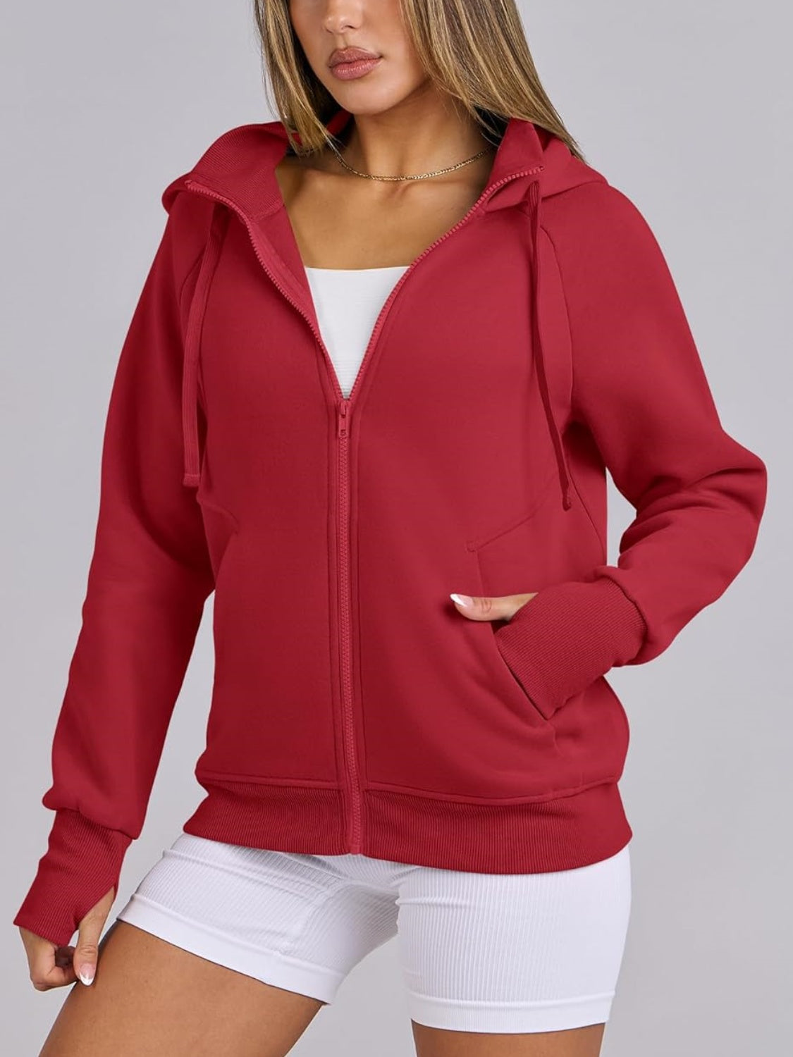 Women's Zip Up Drawstring Hoodie (Buy 2, Get Free Shipping)