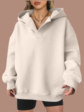 Women's Oversized V-Neck Hooded Pullover (Buy 2 Get Free Shipping)
