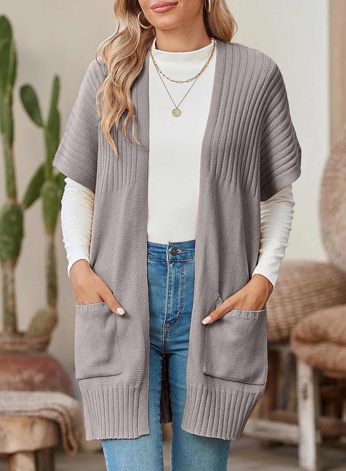 Women's Lightweight Short Sleeve Knitted Cardigan (Buy 2, Get Free Shipping)
