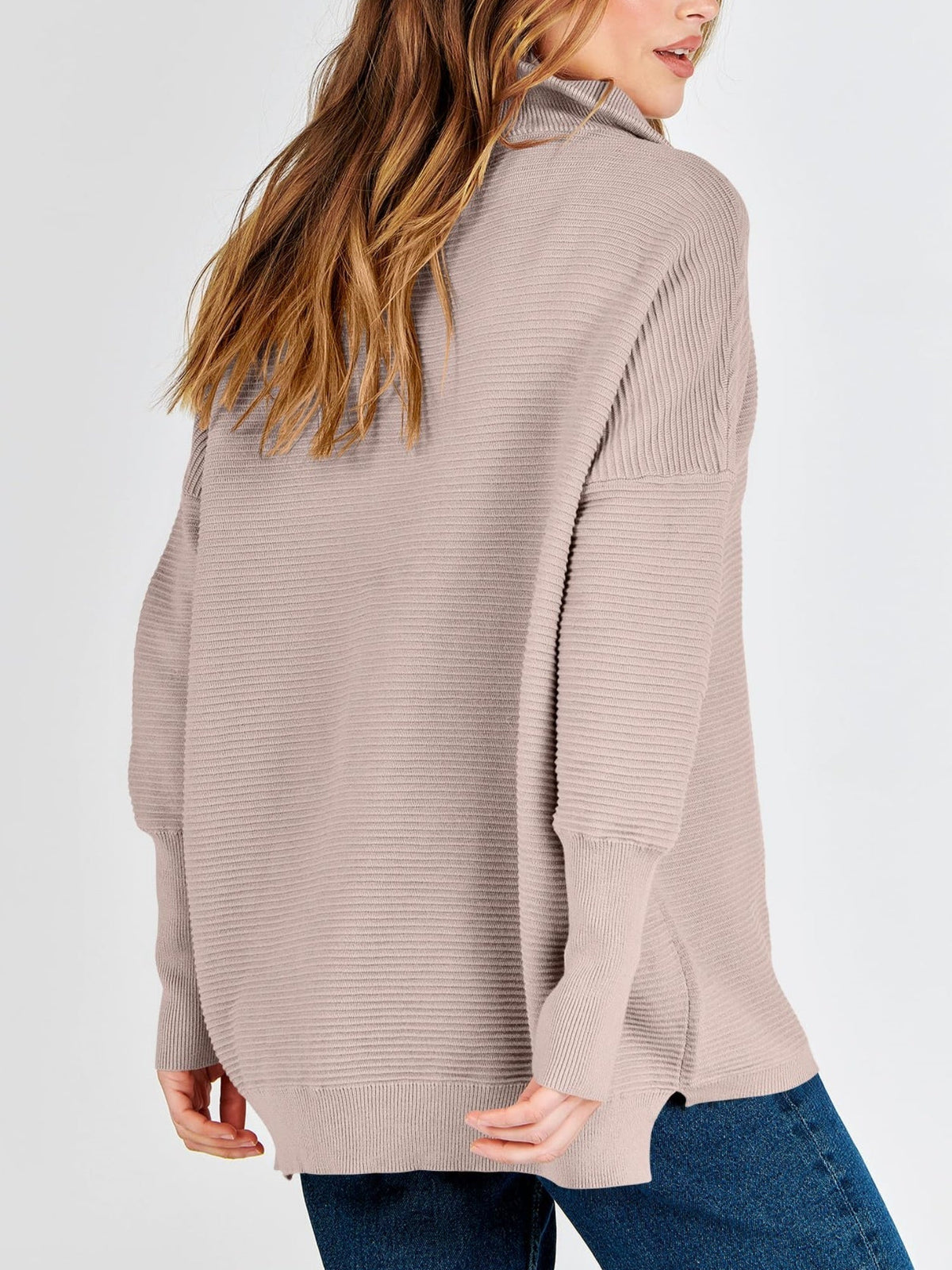 Women's Quarter Zip Rib Knit Cozy Pullover Sweater (Buy 2, Get Free Shipping)