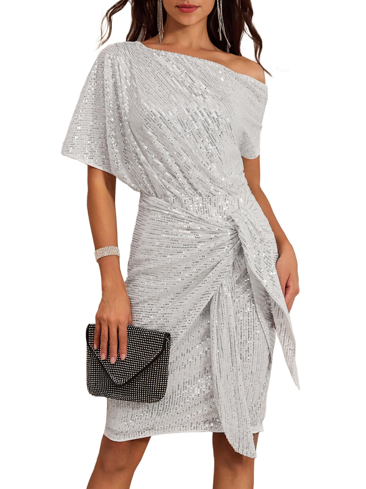 Women's Off-Shoulder Sequin Bodycon Dress (Buy 2, Get Free Shipping)