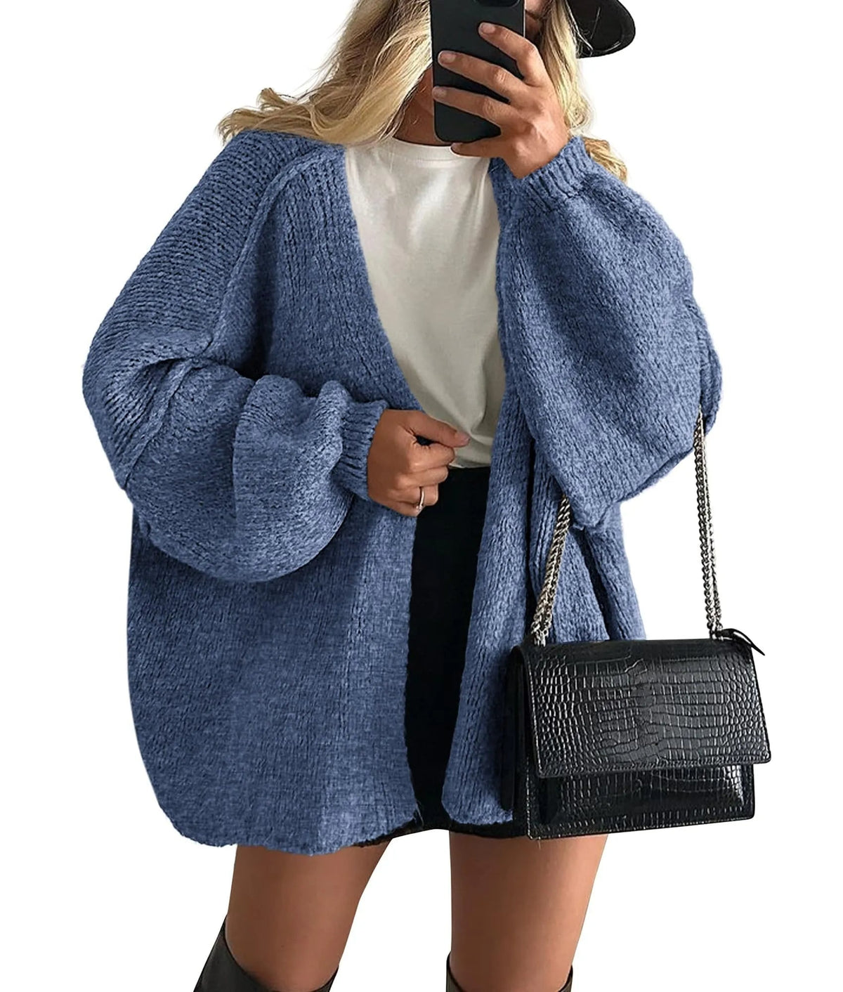 Women's Oversized Lantern Sleeve Sweater Cardigan (Free Shipping on Orders of 2+)