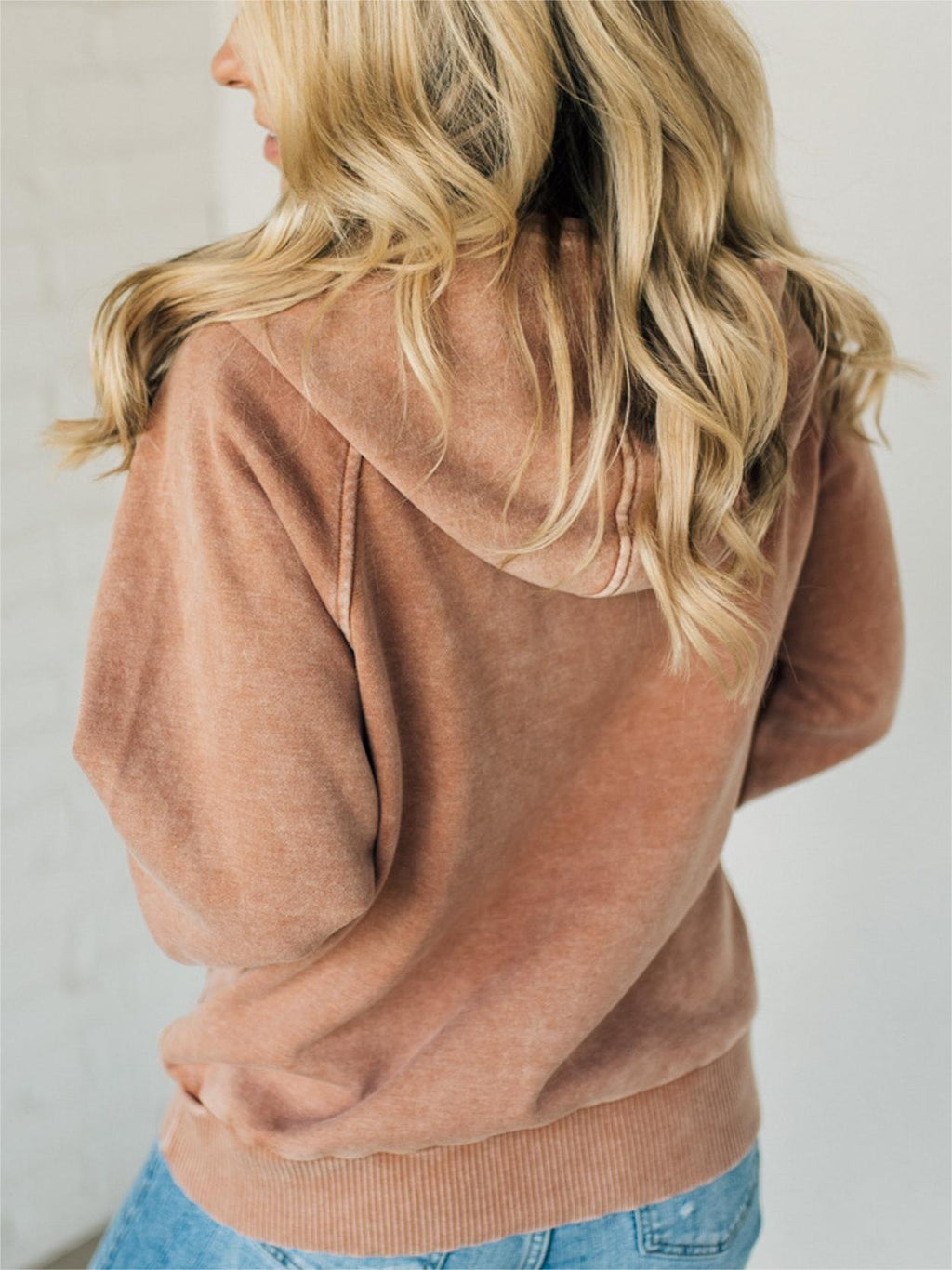 Women's 3/4 Zip Acid Washed Hoodie (Buy 2, Get Free Shipping)
